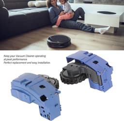 Wielmodules Stofzuiger - Reserveonderdelen Robot - Robot Onderhoud - Duurzaam ABS Rubber - 12 x 6 x 10.5 cm - Blauw — thumbnail 2