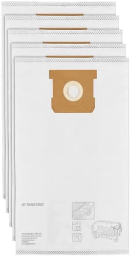 PARKSIDE® Stofzuigerzakken - Vlies filterzak - 5 stuks - 3 laags — thumbnail 2