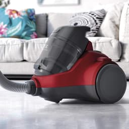 Zakloze Stofzuiger - Cilinderstofzuiger Handbediend - Efficiënt Huis Reinigen - 4-Traps Filtratie - 1.8 Liter Reservoir - Rood — thumbnail 2