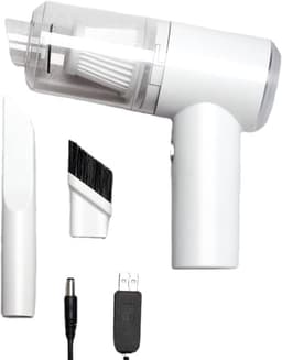 Mini draadloze oplaadbare autostofzuiger, 120W 6000PA handstofzuiger met LED-verlichting, Geschikt voor auto's, toetsenborden, huisdieren, computerbureaus en andere plekken. — thumbnail 1
