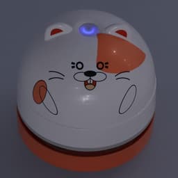 Mini stofzuiger - Dier desktop - Bureau opruimen - USB oplaadbaar - 208 gram - Wit — thumbnail 2