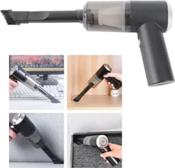 Draagbare Stofzuiger - Handstofzuiger Mini - Bureau Reinigen - Met LED-licht - 0.1L Capaciteit - Wit — thumbnail 4