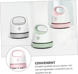Mini Stofzuiger - Draadloze Reiniger - Bureau Schoonmaken - USB Oplaadbaar - 9.9 x 8.6 cm - Roze — thumbnail 5
