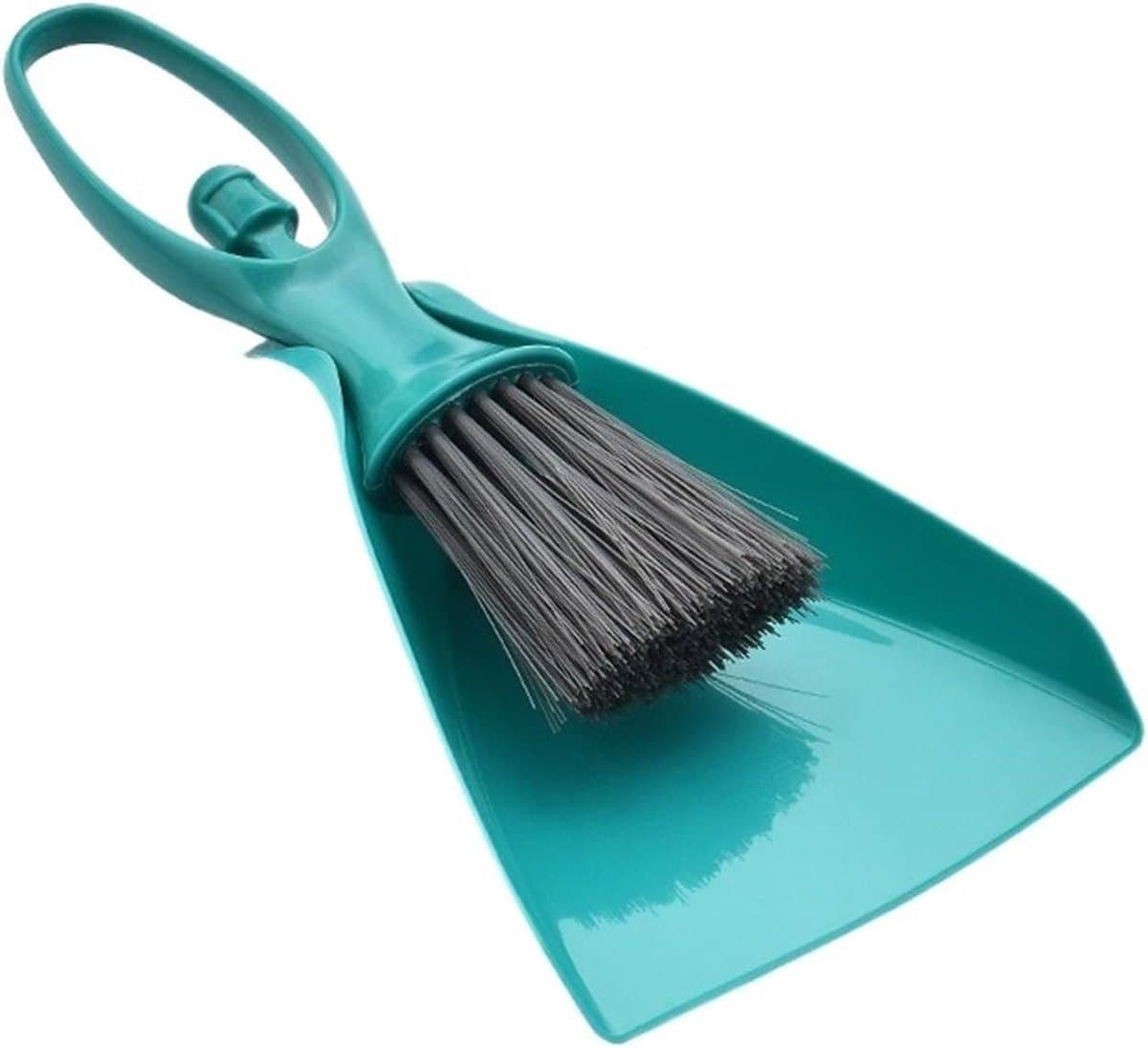 Mini schep borstel - Reinigingsset - Bureau schoonmaken - Compact ontwerp - Niet gespecificeerd - Groen — afbeelding 1