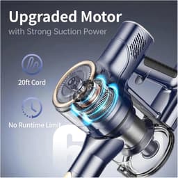 Steelstofzuiger - Handstofzuiger - Huis Schoonmaken - 6-in-1 Accessoires - 600W Vermogen - Blauw — thumbnail 3