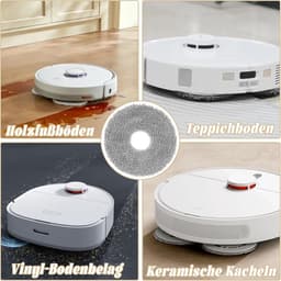 Dailygoods- Wisdoeken 12 Stuks - Herbruikbare Microvezel - Compatibel met Dreame X50/X40/L20 Ultra - Xiaomi X20 Pro/Max - Wasbare Dweilpads - Universele Pasvorm — thumbnail 3