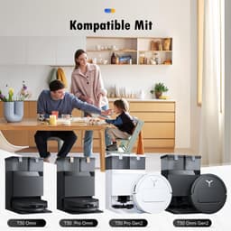 Dailygoods- Accessoireset 20-delig - Hoofdborstel - Dweilpads/Filters - Stofzakken/Zijborstels - Reinigingsborstel - Compatibel met Ecovacs Deebot T50 Omni/T50 Pro Omni - Robotstofzuigeraccessoires — thumbnail 5