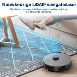 AIRROBO L50+ Robotstofzuiger - met dweilfunctie en leegstation – Antitangle rubberen borstel – Ideaal voor haar van huisdieren – 240 minuten looptijd — thumbnail 5