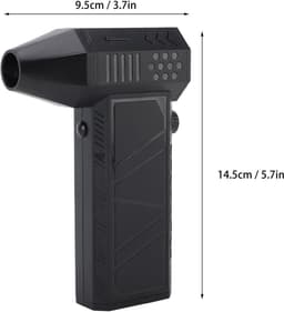 Mini Turbo Ventilator - Compacte Blazer - Krachtig Reinigen - 130.000 Tpm Snelheid - 21x13x5 cm - Zwart — thumbnail 4
