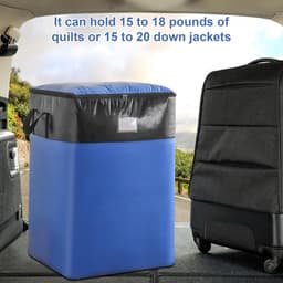 Grote Verhuiszakken - Opbergzakken Kleding - Spullen Opslaan - Versterkte Handvatten - 50x40x70cm - Blauw — thumbnail 2
