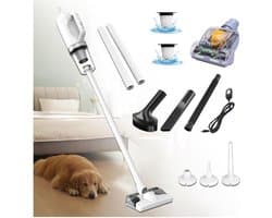 Steelstofzuiger met dweilfunctie - 2-in-1 stofzuiger - Huis reinigen - 5-in-1 functionaliteit - 200 ml tank