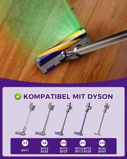Vervangingsonderdeel Geschikt voor Dyson V7 V8 V10 V11 vloerborstel met verlichting — thumbnail 3