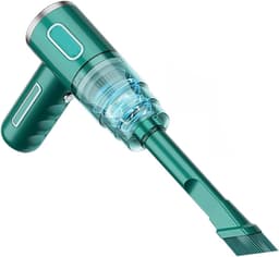 Handstofzuiger Auto - Draadloze Zuiger - Auto Interieur Reinigen - Dubbele Zuigkracht - 500 Gram - Groen — thumbnail 1