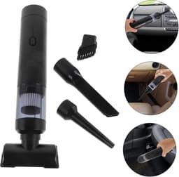 Handstofzuiger - Draagbare Stofzuiger - Auto Interieur - Dubbele Nat-Droogfunctie - 27 cm Lengte - Zwart — thumbnail 5