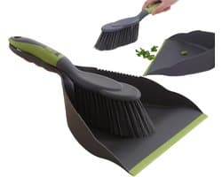 Mini Bezem Tafelveger - Handveger Blik - Snel Opruimen - Dicht Bij Grond - Compact Ontwerp - Zoals Afgebeeld
