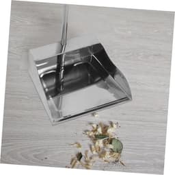 Roestvrijstalen Stoffer - Grote Bak - Buiten Reinigen - Ergonomisch Ontwerp - 70 cm Lengte - Zilver — thumbnail 5