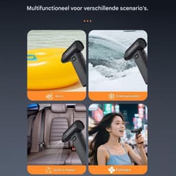 Draadloze Stofblazer - Elektrische Lucht - Apparaten Reinigen - 6000mAh Batterij - 15.6x11.6x4.2cm - Zwart — thumbnail 5
