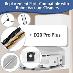 10-delige accessoireset voor de Dreame D20 Pro Plus robotstofzuiger - inclusief 1 paar hoofdborstel, 2 zijborstels, 2 filters, 2 doeken, 2 stofzakken — thumbnail 4