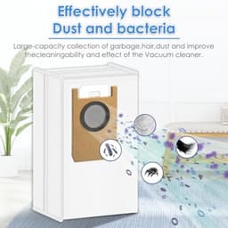 PromoHome 20-delige vervangingsset voor Eufy Omni S1 Pro robotstofzuiger - 2 rubberen rolborstels, 2 rolmops, 6 zijborstels, 5 stofzakken, 5 HEPA-filters — thumbnail 2
