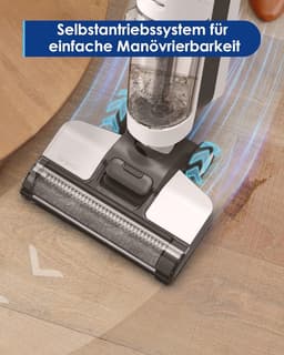 Draadloze vloerreiniger met zelfreiniging en extra borstels - Licht en draagbaar voor harde vloeren — thumbnail 5