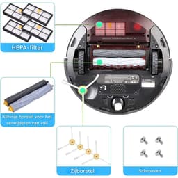 Accessoires voor veegmachines - Onderdelensets - Vervangingsborstels - Vervangingsaccessoires geschikt voor iRobot Roomba 800 900-serie 860 865 866 870 871 875 876 ​​880 886 896 960 966 971 976 980 981 — thumbnail 3