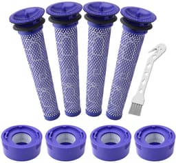 Voor- en nafilter Geschikt voor Dyson V7/8 4+4 stuks Blauw — thumbnail 1
