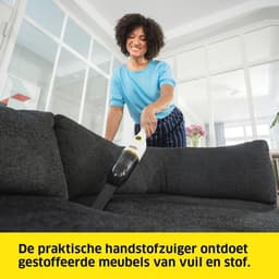 Compakte en lichte draadloze kruimelzuiger met 2-in-1 spleetmondstuk – Ideaal voor snel gebruik — thumbnail 4