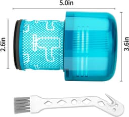3-delige vervangende filters voor Geschikt voor Dyson V11 V15 SV14 SV17 SV22 Detect Animal Absolute Extra Pro Torque Drive Motorhead Stofzuigers, Vervangt onderdeel N° 970013-02 — thumbnail 4