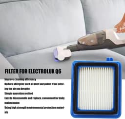 Dailygoods- Filterelementen Set van 2 - Vervangend Stofzuigerfilter - Compatibel met Q6/Q7/Q8 - Eenvoudige Installatie - Premium Materiaal - Regelmatige Vervanging — thumbnail 3