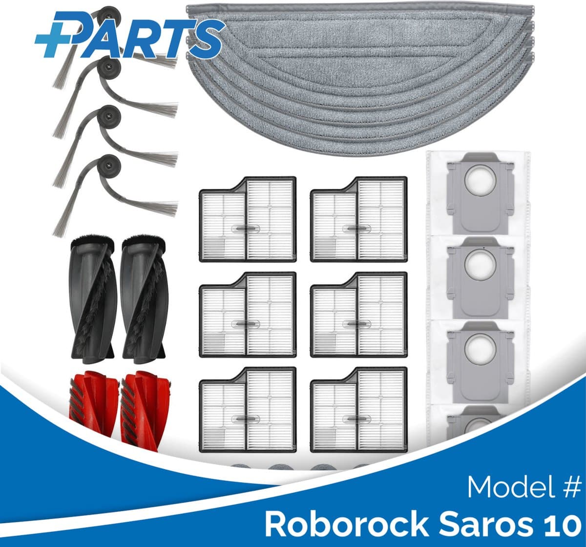 Roborock Saros 10 Onderhoudsset (Plus.Parts® alternatief voor 8.02.0403) — afbeelding 1
