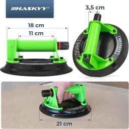 Professionele vacuümlifter voor glas en tegels - 200 kg zuignap met handvat — thumbnail 3
