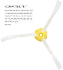 GELLDG Driehoekige zijborstelbevestiging - Vervangende borstel - Zijborstel - Robotstofzuigeraccessoire - Geschikt voor iRobot Roomba 600 en 700-serie - 3-pack — thumbnail 5