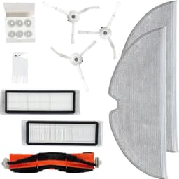 PARTS4® Robotstofzuiger vervangingsset geschikt voor Roborock E2 / E3 / S5 series | 10-delige set met middenborstel, zijborstel (3 x), HEPA filter (2 x), mop doek (2 x), kam met mesje, waterkernen (6 x) — thumbnail 1