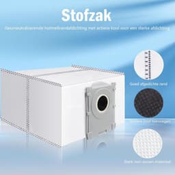 19-delige Accessoireset - Geschikt voor Ecovacs Deebot T50 Pro Omni/T50 Omni Robotstofzuiger - 1 Hoofdborstel, 4 Dweildoeken, 4 Zijborstels, 4 HEPA-filters, 6 Stofzakken - Reserveonderdelen — thumbnail 4