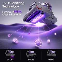 Matrasstofzuiger - Dieptereiniger - Hygiënisch slapen - UV-C en verwarming - 550 Watt 16 kPa — thumbnail 5