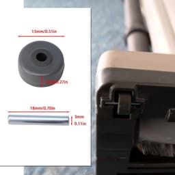 Stofzuiger Wielen - Reserveonderdelen Set - Vloeren Schoonmaken - Specifieke Pasvorm - 18mm As Lengte — thumbnail 5