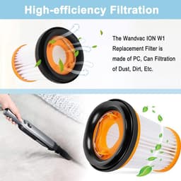 2x Filter geschikt voor Shark W1 WV200 WV201 WV205 Handstofzuiger - HEPA Filterset - Behoud van Zuigkracht - Anti-Allergie & Fijnstof - Vervangingsfilter — thumbnail 2