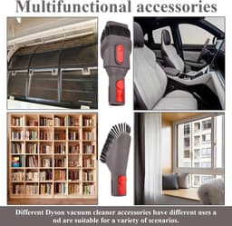 Stofzuigeraccessoireset - geschikt voor Dyson Stofzuiger V7, V8, V10, V11 Vervangende Accessoireset - Borsteltool - Mondstukset - Draadloze Stofzuiger - Universele Mondstuk- en Accessoireset - met verlengslang mondstukset - 7stuks — thumbnail 4