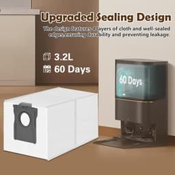 12 stuks stofzakken reserveonderdelen voor Dreame X40/X50 Ultra Complete-D20 Pro Plus-L50/L40s Pro Ultra- X40/X50 Master-L10s Pro Gen 2-L10s/L20/L40/L50/Aqua10 Ultra, Mova E30/V50/P50-L20/X30/ Ultra Complete L10s/L10/L10s Pro/L40/L50/E30 Ultra — thumbnail 3