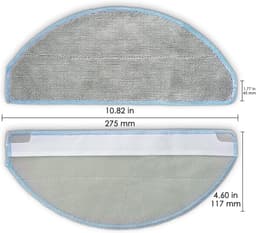 4 stucks vervangende dweilpads - compatibel met iRobot Roomba stofzuiger 2 Essential - zuig- en dweilrobot-combi, Y0140 - Y0110 - Q011 - Q0120 - Roomba 105 Combo - wisserdoeken — thumbnail 5