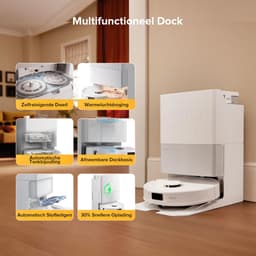 Roborock Qrevo S5V Robotstofzuiger - met afneembare basis - 12000Pa - dubbele anti-verstrengelingsfunctie - Mop lift - Reactief obstakel vermijden - warmelucht-droging - automatische dweilreiniging S7 Pro Ultra/Qrevo upgrade(Qrevo 5AE) — thumbnail 2