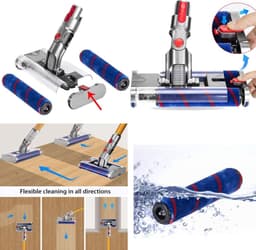 Dubbele Zachte Rollerborstel geschikt voor Dyson V7, V8, V10, V11 en V15 — thumbnail 3