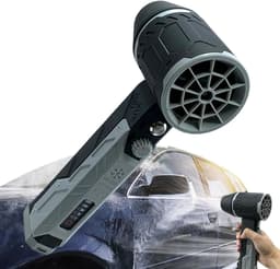 Draagbare Luchtblazer - Elektrische Stofdoek - Stof Verwijderen - Traploze Snelheid - 4000mAh Batterij - Zwart — thumbnail 2