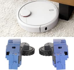 Wielmodules Stofzuiger - Reserveonderdelen Robot - Robot Onderhoud - Duurzaam ABS Rubber - 12 x 6 x 10.5 cm - Blauw — thumbnail 4