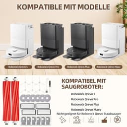 PromoHome 26-delige accessoireset voor Roborock Qrevo S/Qrevo Pro/Qrevo MaxV - Hoofdborstels, dweilpads, stofzakken, zijborstels, filters — thumbnail 2