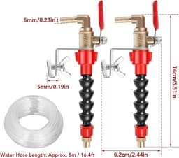 Snijmachine Stofverwijderaar - Vernevelingssysteem Reiniger - Stofvrij Werken - Flexibel ABS Mondstuk - 5 Meter Slang - Zwart — thumbnail 2