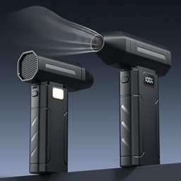 Draadloze Stofblazer - Elektrische Lucht - Apparaten Reinigen - 6000mAh Batterij - 15.6x11.6x4.2cm - Zwart — thumbnail 4