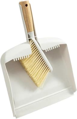 Kleine Stoffer en Blik Set - Mini Bezempje Tafel Blik - Aanrecht Schoonmaken - Ergonomisch Houten Handvat - 33.5 cm — thumbnail 1