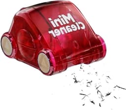 Bureaureiniger - Mini stofzuiger - Bureau opruimen - Decoratief auto-design - Compact formaat - Rood — thumbnail 1