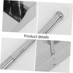 Vuilblik met steel - Stoffer en blik - Staand schoonmaken - Roestvrij staal - Grote capaciteit - Zilver — thumbnail 5